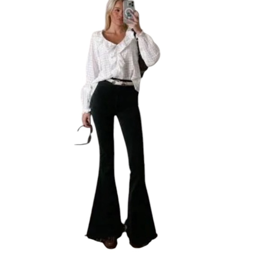 Show Me Your MuMu Classic Black Wide Leg Jeans